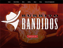 Tablet Screenshot of burritobandidos.com